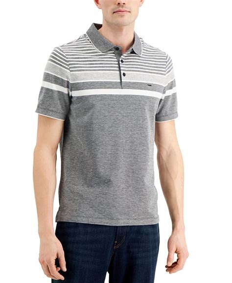 Michael Kors Men's Birdseye Striped Polo 